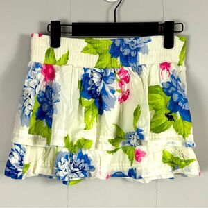 Abercrombie Kids Floral Tiered Y2K Lined Skirt Size XL Preppy Cute Summer